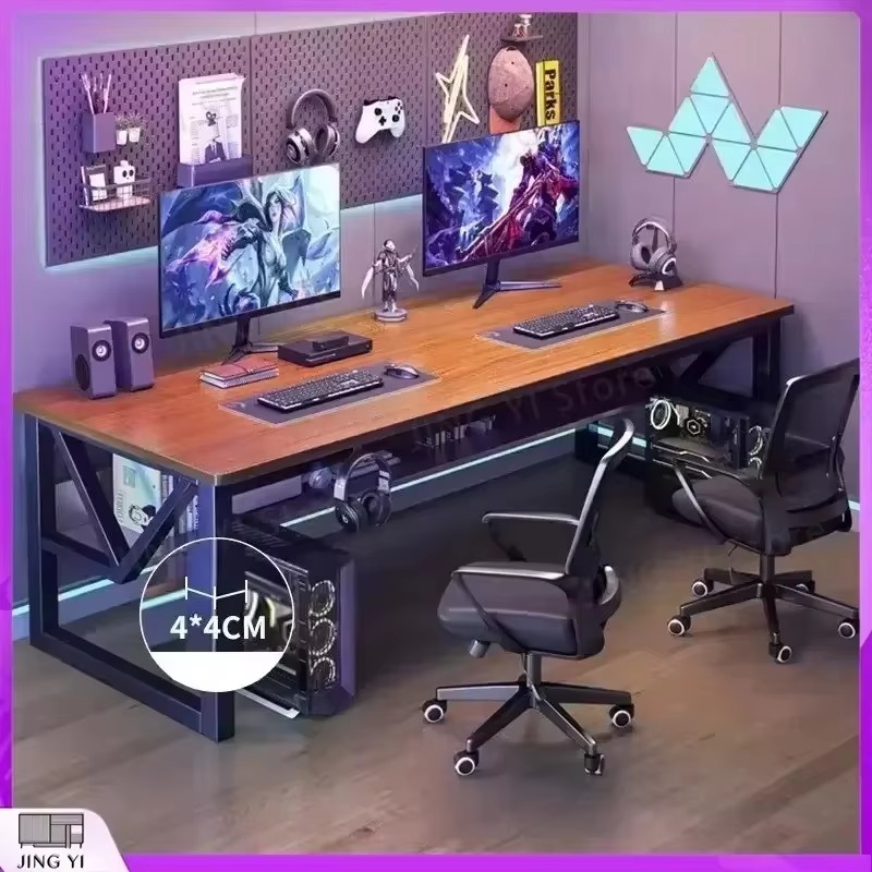 Pc Gaming Cafe - Bureau d'ordinateur double nordique pour le