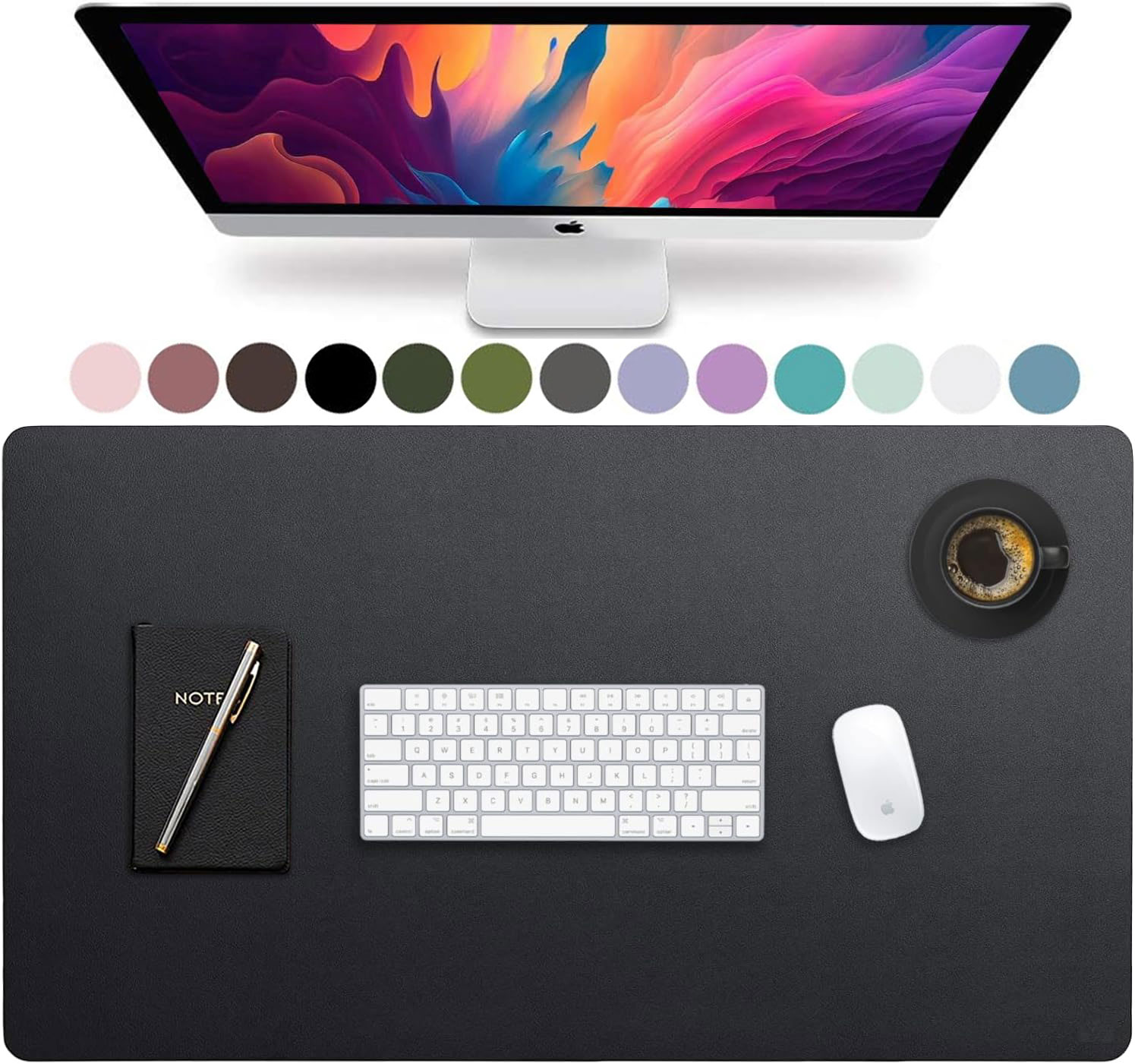 Gaming Desk Mat - Grand tapis de bureau en cuir,