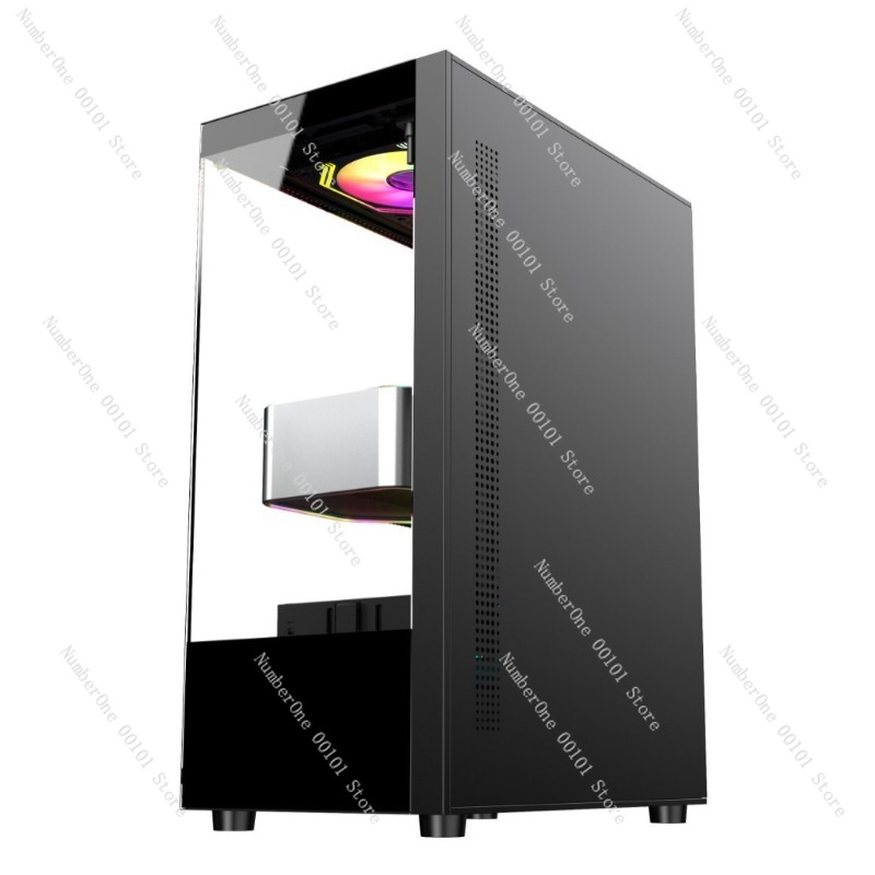 Pc Gaming Cafe - Boîtier d'ordinateur en verre trempé entièrement