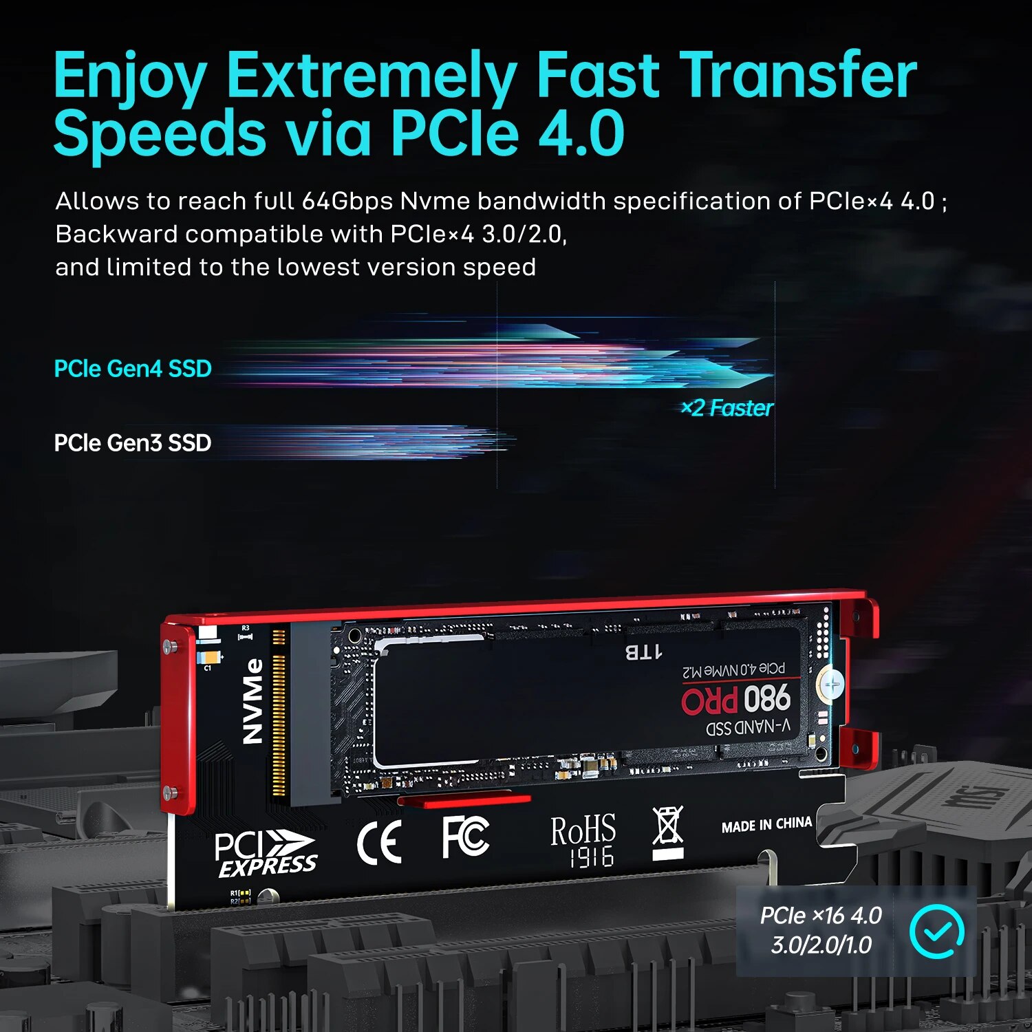 Adaptateur JEYI M.2 NVMe vers  - Samsung Ssd 990 Pro avis et prix